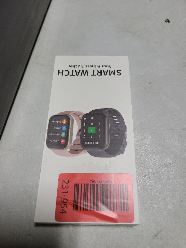 Photo 1 of 2025 Smart Watch for Men Women, 1.96" HD Fitness Tracker Running Watch (Answer/Make Call), IP68 Waterproof,Pedometer, Step/Sleep/Heart Rate Monitor,110+ Sport Mode Smartwatch for iOS Android,Pink