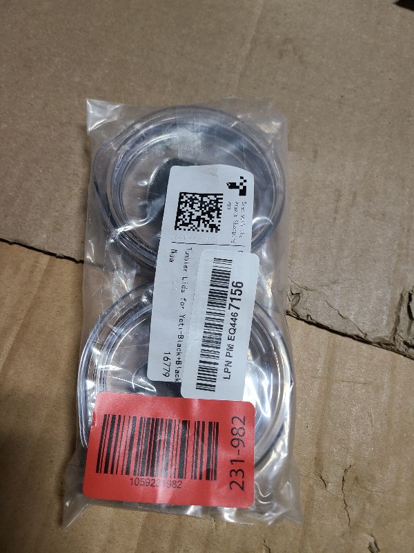 Photo 1 of 20 oz Tumbler Lids for Yeti, 2 Pcs Replacement Magnetic Spill-Resistant Lids for Yeti 20 oz Tumbler, 10 oz Mug, 10 oz Lowball with Magnetic Slider Switch, BPA Free (Black+Black)