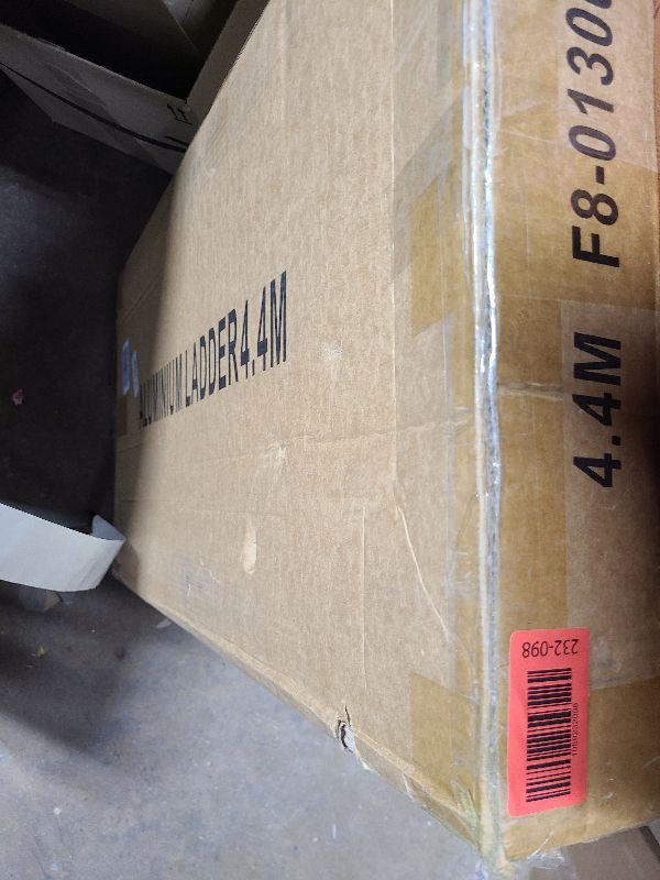 Photo 1 of 14.5FT Telescoping Ladder, Lightweight Collapsible, Aluminum Retractable Ladder, Telescopic Compact Ladders for Home, 330LB Capacity