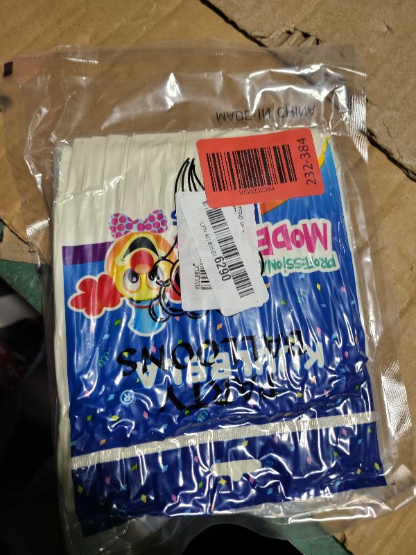 Photo 1 of 100Pcs 260 Balloons White Long Balloons for Balloon Garland Thickening Skinny Latex Twisting Balloon for Animals Modeling Christmas Birthday Wedding Party Decorations