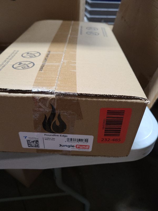 Photo 1 of 28-inch Table Top Propane Fire Pit, 40,000 BTU Tabletop Firepit for Patio, Outdoor Portable Rectangular Fire Bowl w/Wind Glass Shield, Glass Rocks - Carbon Gray