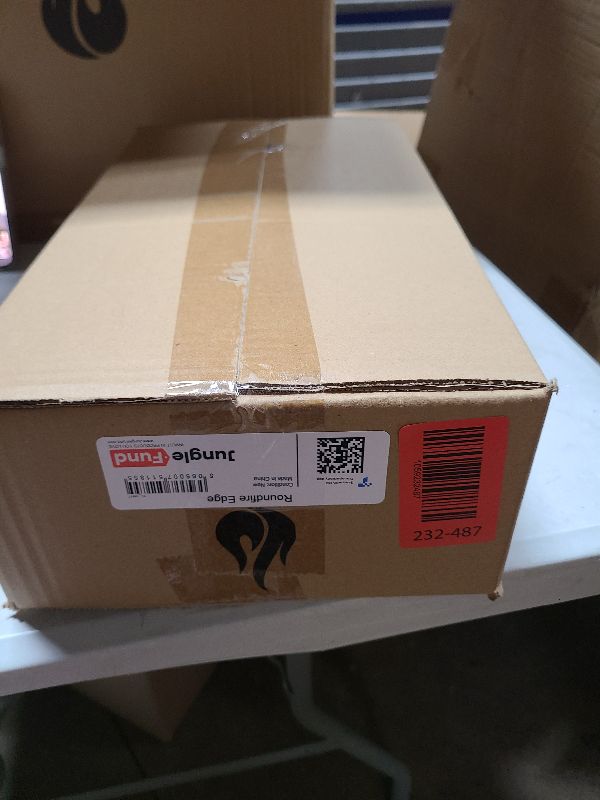 Photo 1 of 28-inch Table Top Propane Fire Pit, 40,000 BTU Tabletop Firepit for Patio, Outdoor Portable Rectangular Fire Bowl w/Wind Glass Shield, Glass Rocks - Carbon Gray