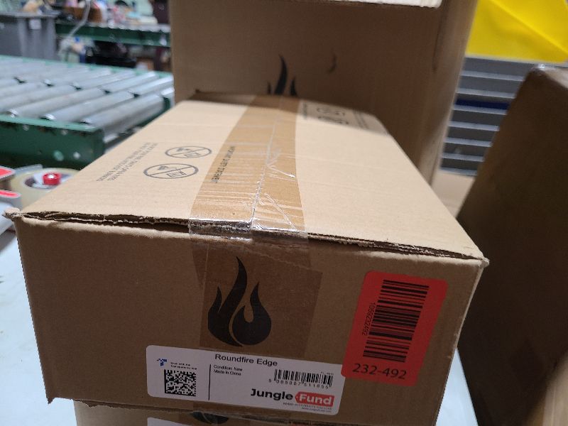 Photo 1 of 28-inch Table Top Propane Fire Pit, 40,000 BTU Tabletop Firepit for Patio, Outdoor Portable Rectangular Fire Bowl w/Wind Glass Shield, Glass Rocks - Carbon Gray