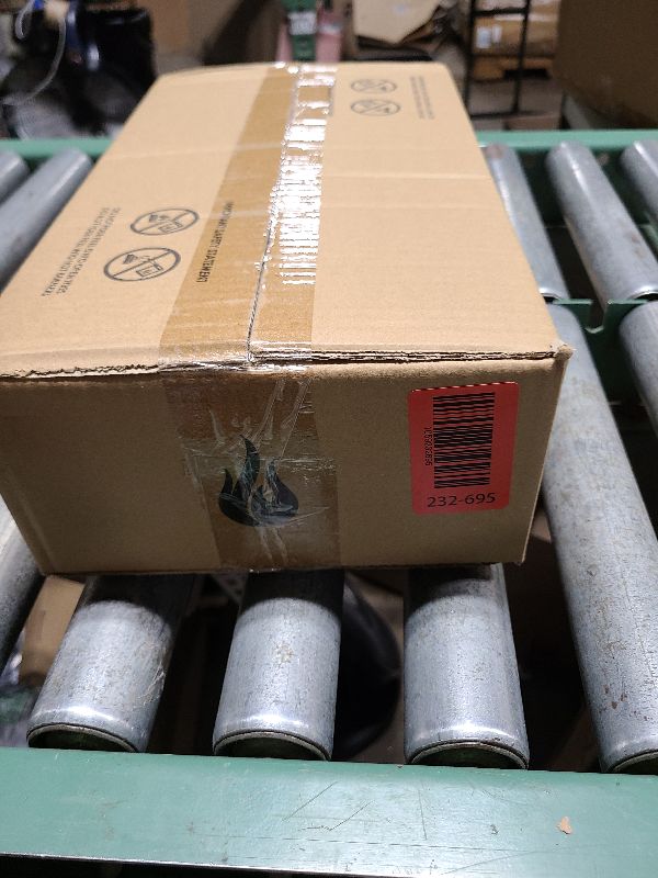 Photo 1 of 28-inch Table Top Propane Fire Pit, 40,000 BTU Tabletop Firepit for Patio, Outdoor Portable Rectangular Fire Bowl w/Wind Glass Shield, Glass Rocks - Carbon Gray