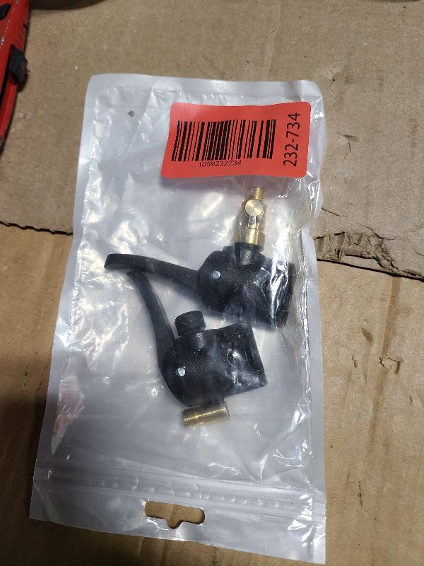 Photo 1 of 2pcs Black Presta Valve Adapter, Locking Presta Schrader Air Chuck for Bike Tire, Dual Head Pump Nozzle, Prestas Schrader Valve Adapter for Bicycle Floor Pump