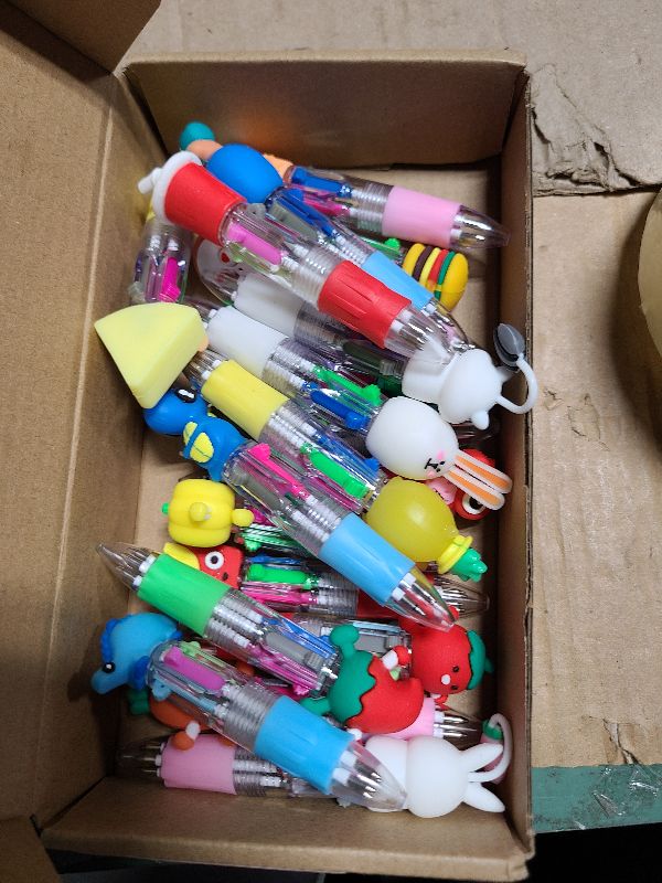 Photo 1 of 20Pcs Mini Multicolor Pens in One 4-in-1 Cute Pens Bulk for Kids, Fun Kawaii Ballpoint Pen for Birthdays and Children's Party Favors Gifts, Teacher School Supplies