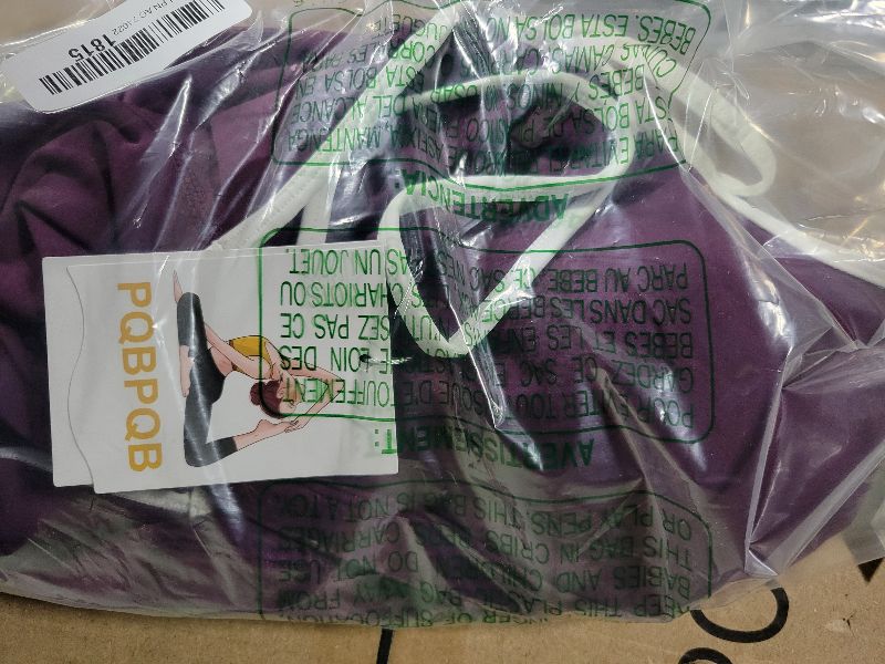 Photo 1 of 2 Piece Workout Sets for Women Spaghetti Straps Cross Back Colorblock Sports Bras Matching Tummy Control Biker Shorts Womens Two Piece Athletic Set Gym Wear Active Yoga Outfits Dark Purple M