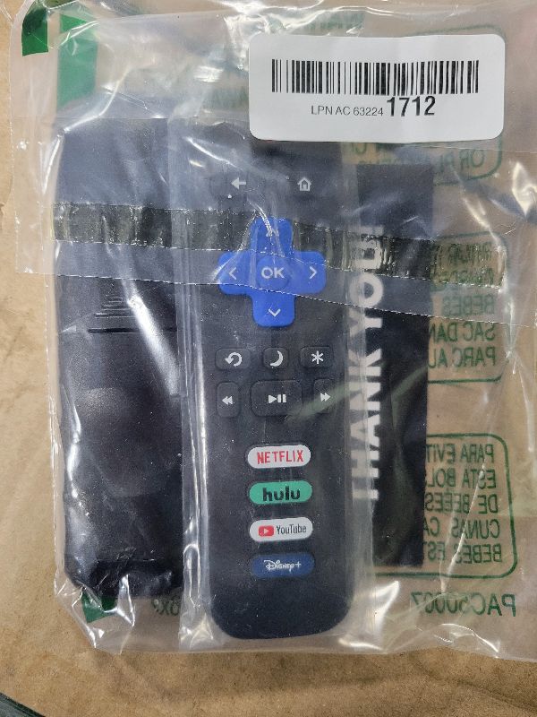 Photo 1 of (Pack of 2) Replacement Remote Control Only for Roku TV, Compatible for TCL Roku/Hisense Roku/Onn Roku/Sharp Roku/Element Roku/Westinghouse Roku/Philips Roku Smart TVs (Not for Roku Stick and Box)