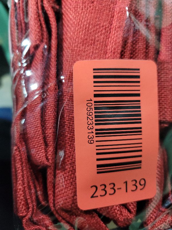 Photo 1 of 100% Blackout Shield Linen Blackout Curtains for Bedroom 96 Inches Long, Back Tab/Rod Pocket Living Room Drapes, Thermal Insulated Blackout Curtains 2 Panels Set, 50" W x 96" L, Red