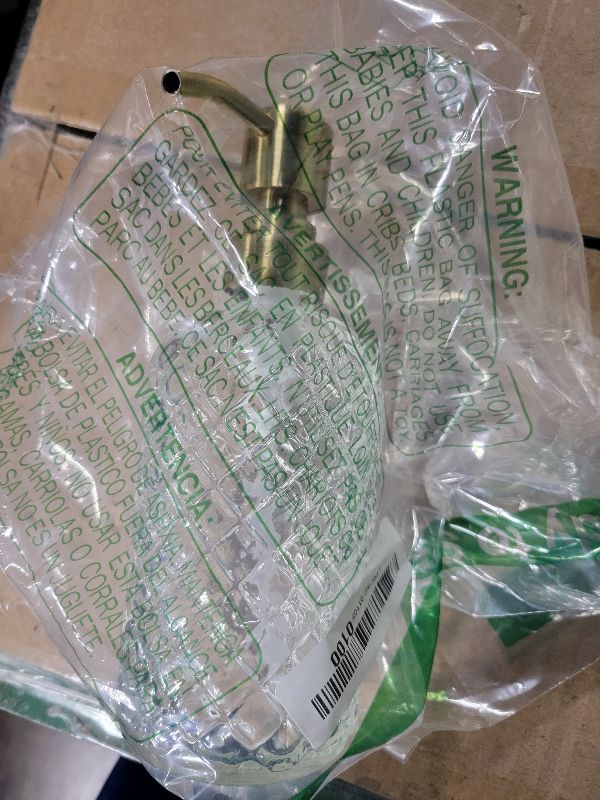 Photo 1 of 16 oz Glass Soap Dispenser with Vintage Gold Pump, Refillable Hand Soap Dispenser for Kitchen and Bathroom (Clear)