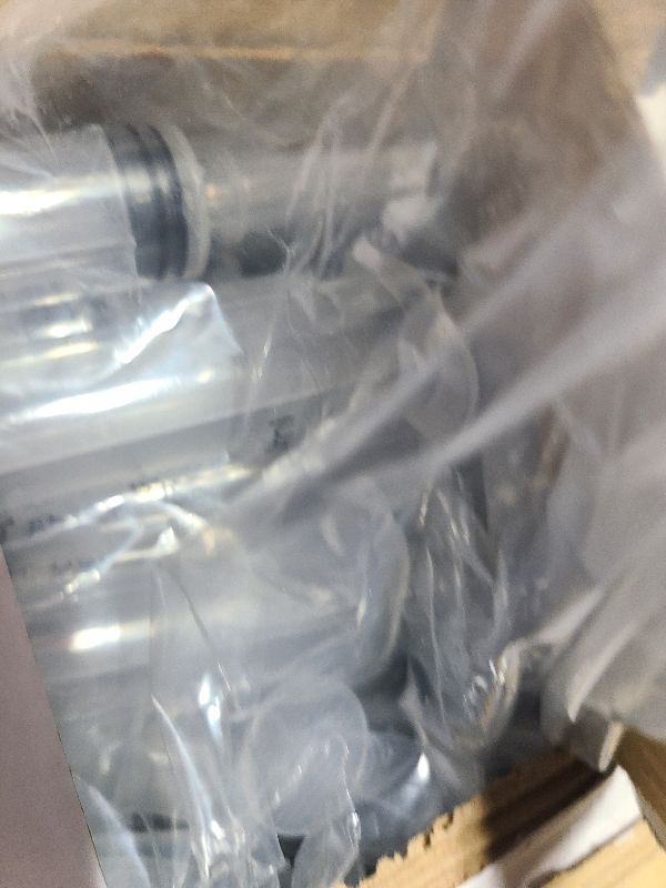 Photo 1 of 100 Packs 20ml Plastic Syringe, with Cover Cap, Large Syringes for Liquid Jello Shots, Measuring, Watering, Refilling, Feeding