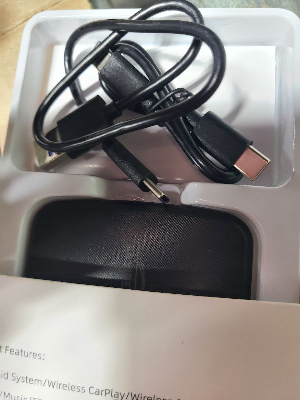 Photo 1 of 2025 Upgraded Wireless CarPlay and Android Auto Adapter- Built in Netflix YouTube Support TF Card,Magic Car Play AI Box Convert Wired to Wireless Dongle, Apple car Play Adapter for Cars from 2016