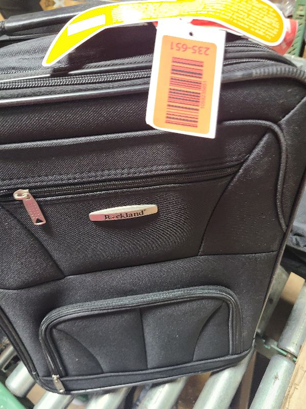 Photo 1 of 
Rockland Fashion Softside Upright Luggage Set, Expandable, Black, 2-Piece 