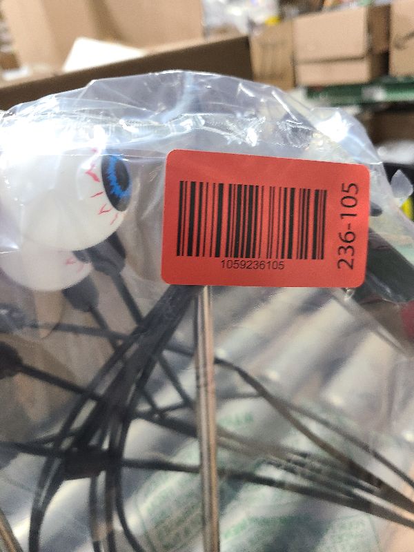 Photo 1 of 2PACK Scary Eyeballs Solar Garden Light Halloween Decorations Outdoor,Swaying Firefly with 12LED Purple Spooky Eyes Lights-Waterproof Ornaments Solar Halloween Lights for Lawn, Patio, Party Decor