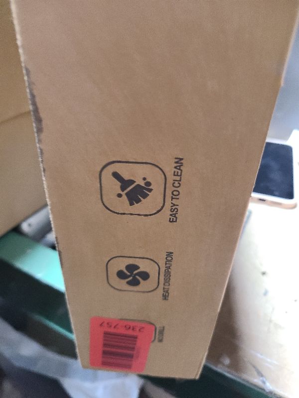 Photo 1 of 1Pack Under Desk Cable Management Box Black, Cinati 26.8" Wire Organizers No Drill, Cord Organization Tray with Clamp for Office, Home - No Damage to Desk