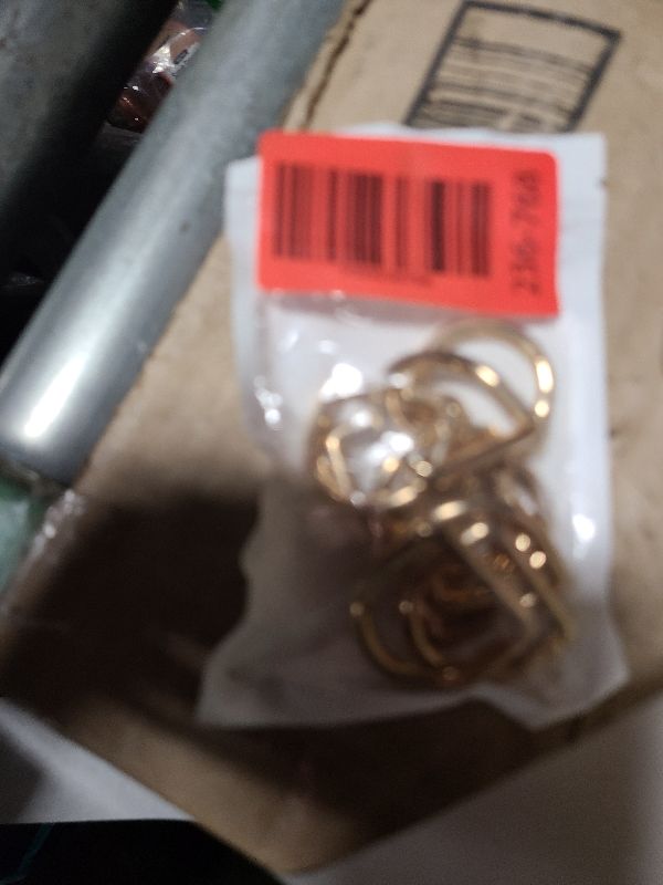 Photo 1 of 10Pcs 3/4" Small D Ring Carabiner Clips, Metal Tiny Keychain Spring D Rings Hook for Car Keyring, Backpack Strap, Paracord Keyrings, Dog Tag Clip, Purse Chain Hardware (Light Gold)