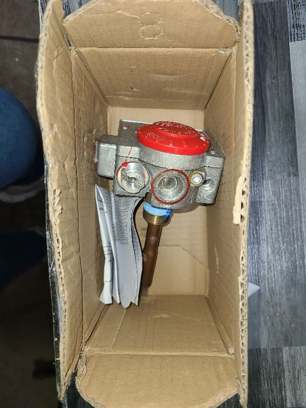 Photo 1 of 110-326 Gas Water Heater Valve,Natural Gas Water Heater Thermostat,Water Heater Gas Control Valve with 1-3/8" Shank,3-1/2" W.C