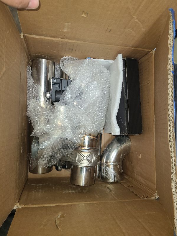 Photo 1 of 2.5 Inch Electric Exhaust Cutout with Elbow Valved Muffler Valvetronic Exhaust Valve Kit (2 pcs)