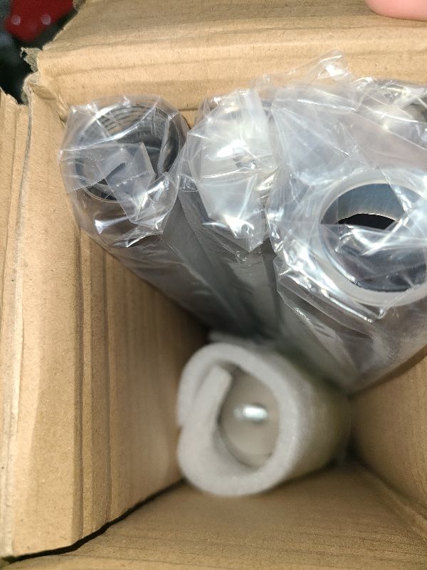 Photo 1 of 16-56 Inch Curtain rods, 1 Inch Diameter Splicing and Telescoping Structure Window Treatment Rods Set Adjustable Drapery Rods Heavy Duty Pole, Matte Nickel