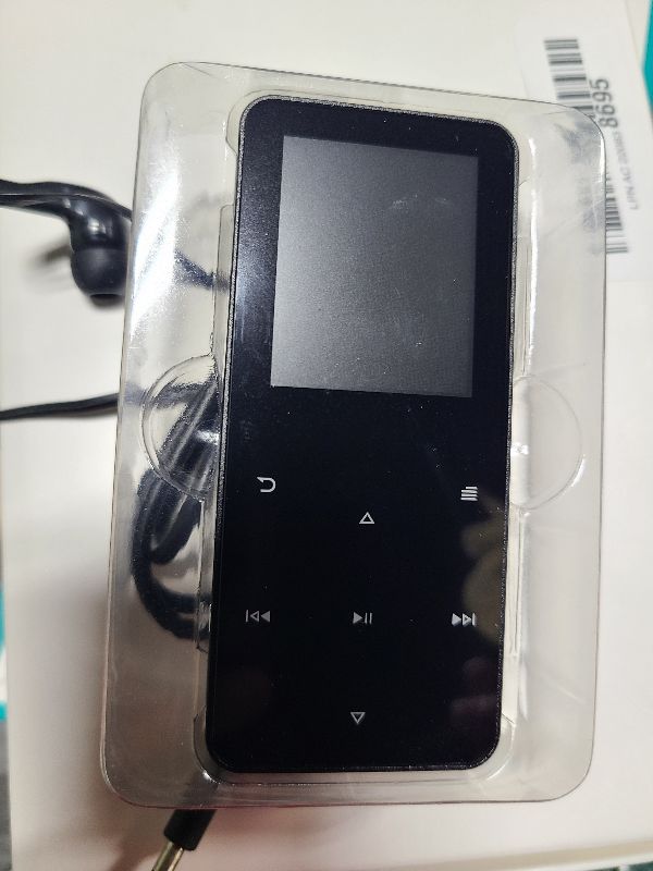 Photo 1 of 144GB MP3 Player - Music Player with Bluetooth 5.2 HiFi Sound Shuffle Single Loop FM Radio Built-in HD Speaker Voice Recorder Mini Design Ideal for Sport Earphones Included-Black-A4