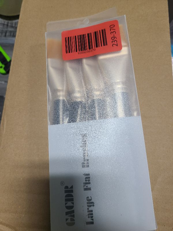 Photo 1 of 1 1/2 inch Flat Paint Brushes for Acrylic Painting,4 Pieces 38mm Large Craft Basecoating PaintBrushes with Wooden Handle for Acrylic, Oil, Body, Facial mask Brushes