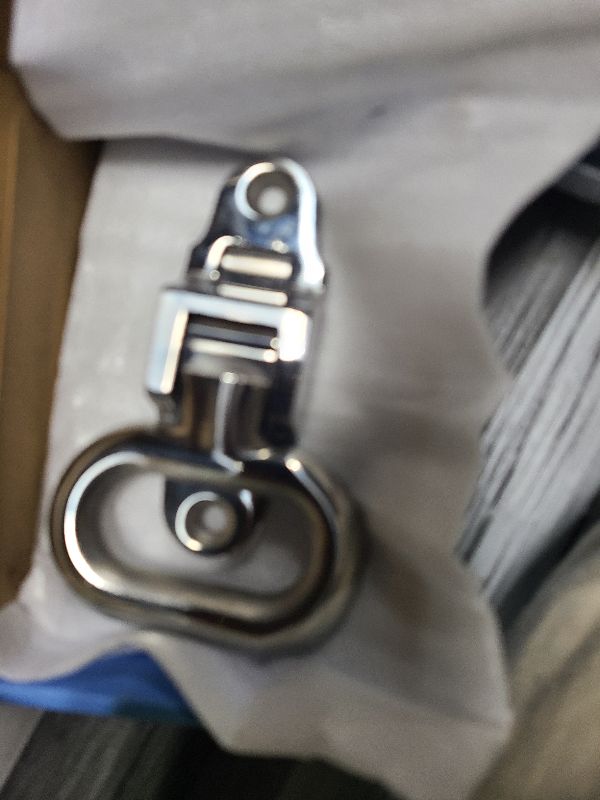 Photo 1 of 2 Pack Stainless Steel Folding Step, Heavy Duty 304, Non-Slip Tread, Utility Bed Body Handle for Boat, Yacht, RV, Truck (Silver)