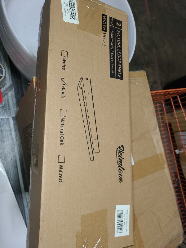 Photo 1 of  Floating Shelves Wall Mounted Set of 2, Modern Black Wall Shelves for Storage with Lip, Display Picture Ledge Shelf for Wall Decor Bedroom Living Room Bathroom Kitchen