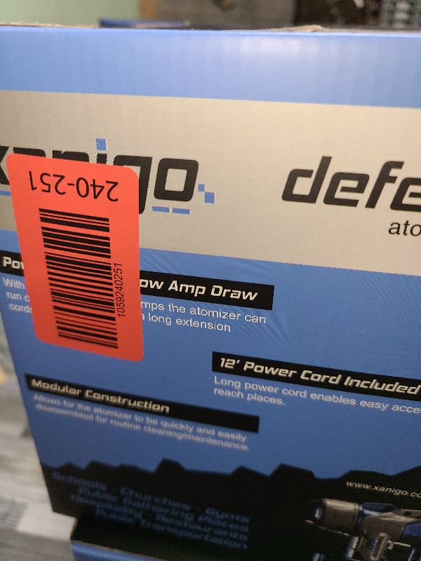 Photo 1 of ??Xanigo Defender Atomizer, reliable atomizer sprayer, 28Oz Canister, 16 Foot cord, Adjustable spray nozzle, Jog Wheel, 1 Defender (corded) atomizer with 16' cord.