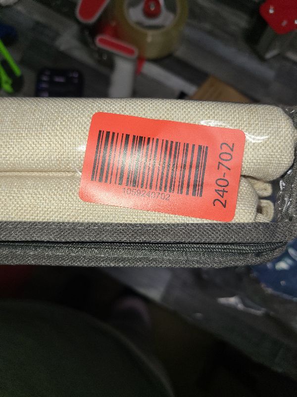 Photo 1 of 100% Blackout Shield Linen Blackout Curtains for Bedroom 84 Inches Long, Back Tab/Rod Pocket Living Room Drapes, Thermal Insulated Blackout Curtains 2 Panels Set, 50" W x 84" L, Cream