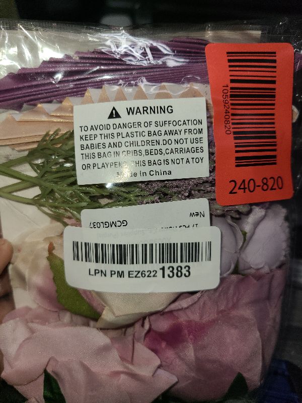 Photo 1 of 17 PCS Flower Cake Toppers Butterfly Cake Decorations Happy Birthday Cake Toppers with Artificial Purple and Pink Rose Eucalyptus for Birthday Party Wedding Baby Shower Supplies (Purple)