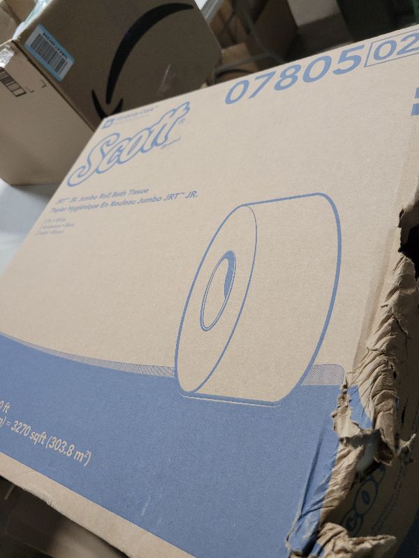 Photo 1 of 
Scott 100% Recycled Fiber High-Capacity Jumbo Roll Toilet Paper - 2 Ply - 3.55" Width x 1000 ft Length - White - Fiber - 12 / Carton
No rating value Same page link.
 