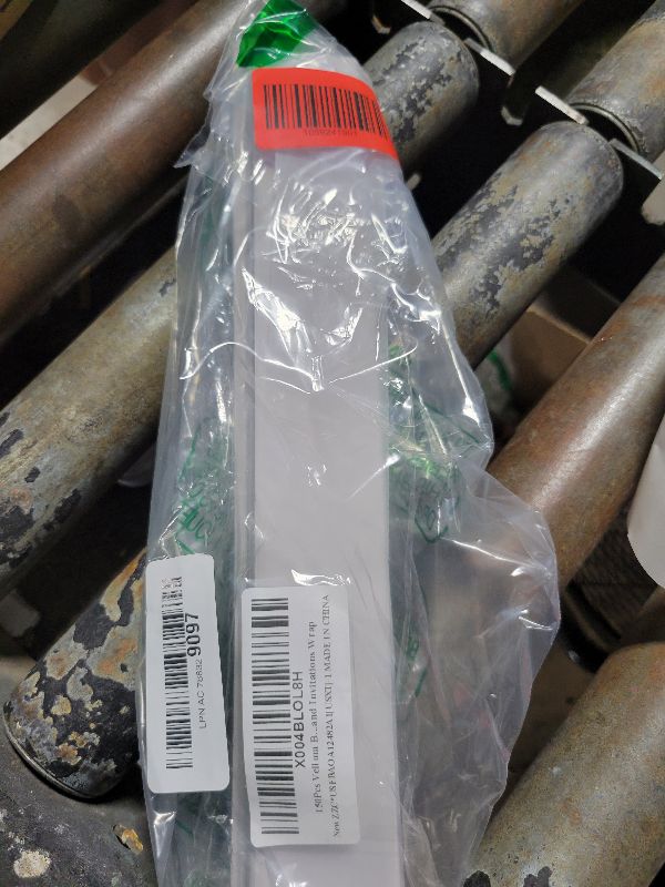 Photo 1 of 150Pcs Vellum Belly Band for 5x7 Invitations, Clear Invitation Belly Bands Wedding Invitation Accessories Invitations Postcards Envelopes Vellum Wedding Band Invitations Wrap