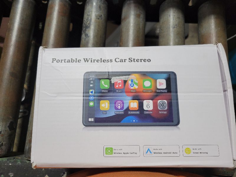 Photo 1 of 2025 Enhanced Carplay Screen for Car - 7" HD Portable Carplay & Android Auto with Bluetooth, HD Backup Camera, GPS Navigation, Siri, FM Radio, AUX, and Mirror Link – Compatible with All Vehicles