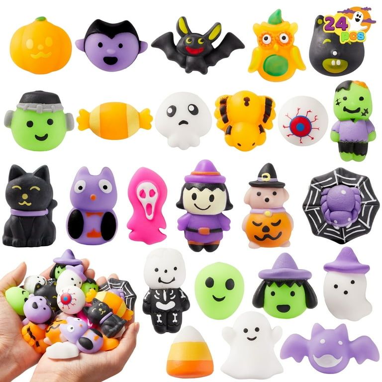 Photo 1 of 24Pcs Halloween Squishy Toys for Kids, Halloween Party Favors, Trick or Treat Goodie Bag Fillers, Kawaii Squishy Halloween Toys Gifts for Boys Girls Classroom Rewards