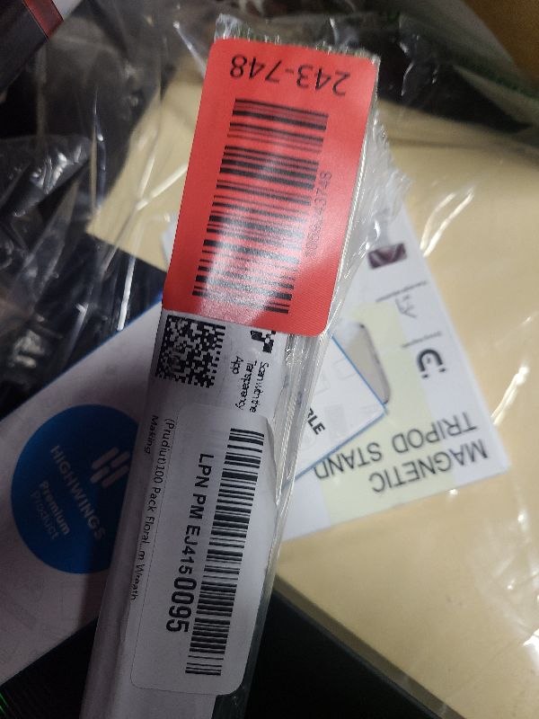 Photo 1 of 100 Pack Floral Wire 18 Gauge Crafts Florist Wire Stems Diameter 0.05In Green Flower Stems for Flower Arrangement Supplies Crafts Bouquet Stem Wreath Making (14 Inch)