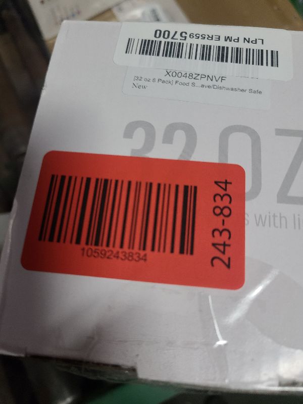 Photo 1 of [32 oz 6 Pack] Food Storage Freezer Containers Clear bottom With blue Twist Top Lids Reusable, Plastic Airtight Meal Prep Containers BPA Free | Stackable | Leakproof | Microwave/Dishwasher Safe