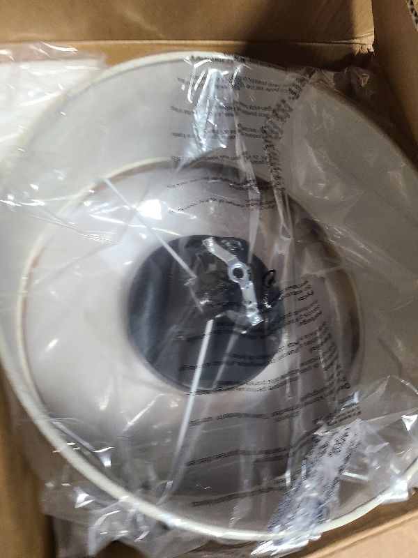 Photo 1 of 12.6" Modern Close to Ceiling Light with Linen Fabric Drum Shade,3-Light Semi Flush Mount Ceiling Light Fixture,Drum Light Fixtures Ceiling Mount for Kitchen, Bedroom, Bathroom, Living Room, Hallway