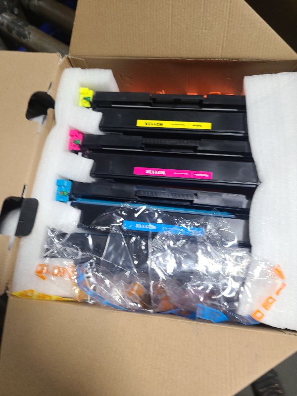 Photo 1 of 206X Toner Cartridges 4 Pack High Yield (with Chip) Compatible Replacement for HP 206X 206A for Color Laserjet Pro MFP M283fdw M283cdw M283fdn M282nw Pro M255dw M255nw M283 M255 Printer W2110X W2110A