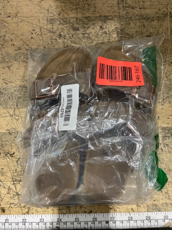 Photo 1 of (SEE NOTES) Birkenstock Women's Arizona Birko-Flo Dark Brown Birko-flor Sandals