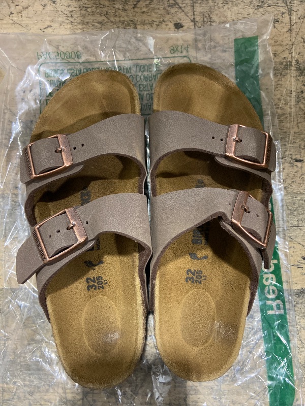 Photo 1 of (SEE NOTES) Birkenstock Women's Arizona Birko-Flo Dark Brown Birko-flor Sandals