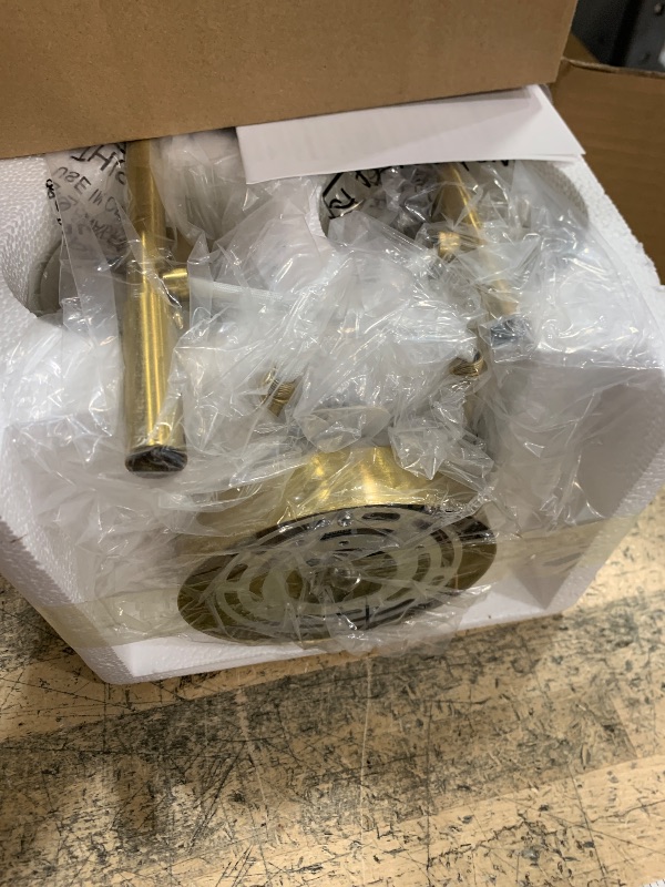 Photo 1 of 4-Light Bathroom Light Fixtures, Brushed Gold Modern Vanity Lights Over Mirror with Clear Glass Shade, Bathroom Wall Lamp for Mirror Kitchen Living Room Hallway Cabinet Porch Bedroom Reading room