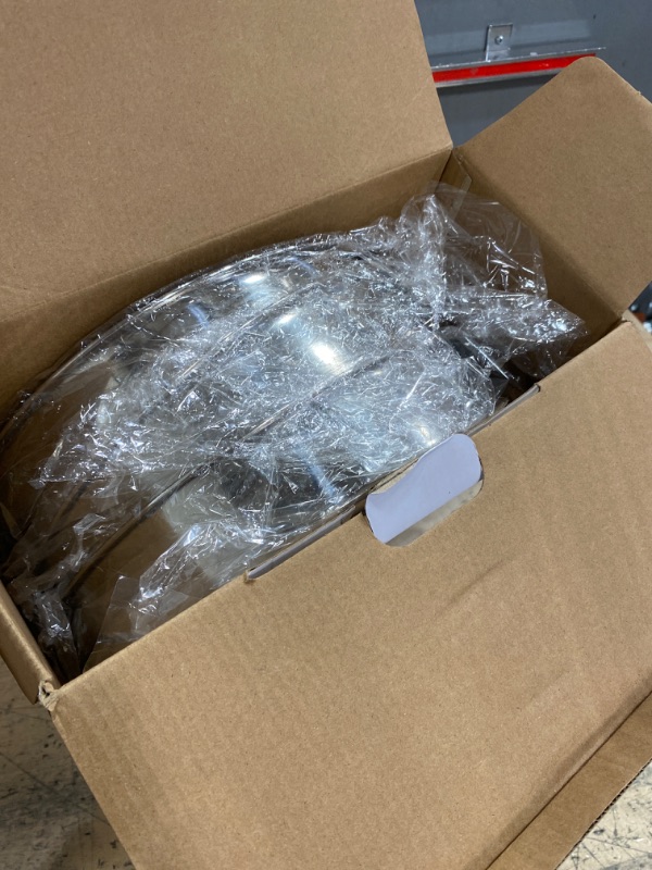 Photo 1 of ***(HEAVILY USED/ MINOR DAMAGE)***P&P CHEF 11 Inch Round Cake Pan Set of 3, Stainless Steel Round Baking Layer Pans Bakeware for Layer Birthday Cake, Fit Oven/Pots/Pressure Cooker, Leakproof & Dishwasher Safe, Silver