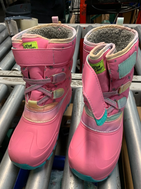 Photo 1 of (see all images) Western Chief Kids Ascend Faux Fur Cold Weather Boots – Waterproof Winter Boots for Girls & Boys – Adventures, Pink, 4