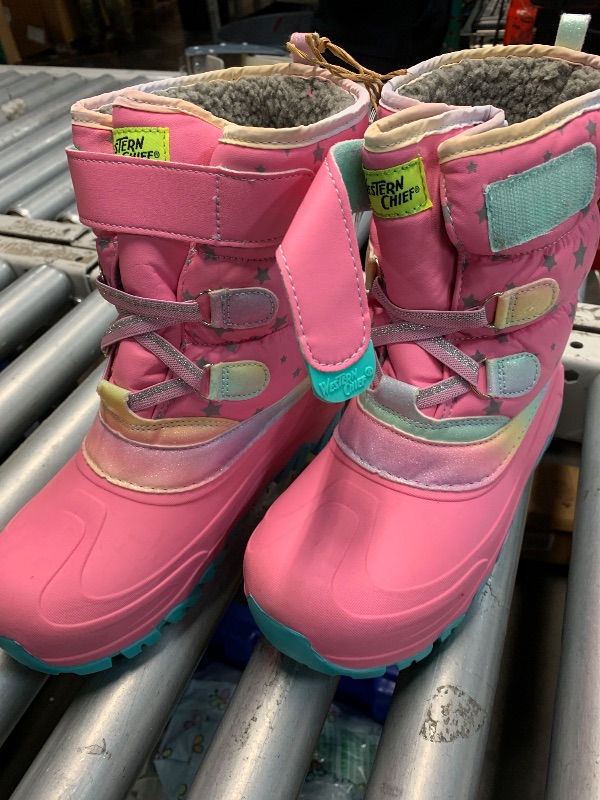 Photo 1 of (see all images) Western Chief Kids Ascend Faux Fur Cold Weather Boots – Waterproof Winter Boots for Girls & Boys – Adventures, Pink, 4
