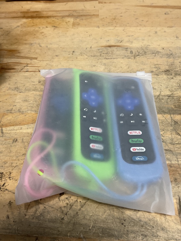 Photo 1 of (Pack of 3) Replacement Remote Only for Roku TV with Soft Protective Cover (Glow in The Dark), Compatible for TCL Roku/Hisense Roku/Onn Roku/Sharp Roku/Element Roku/Philips Roku Smart TV