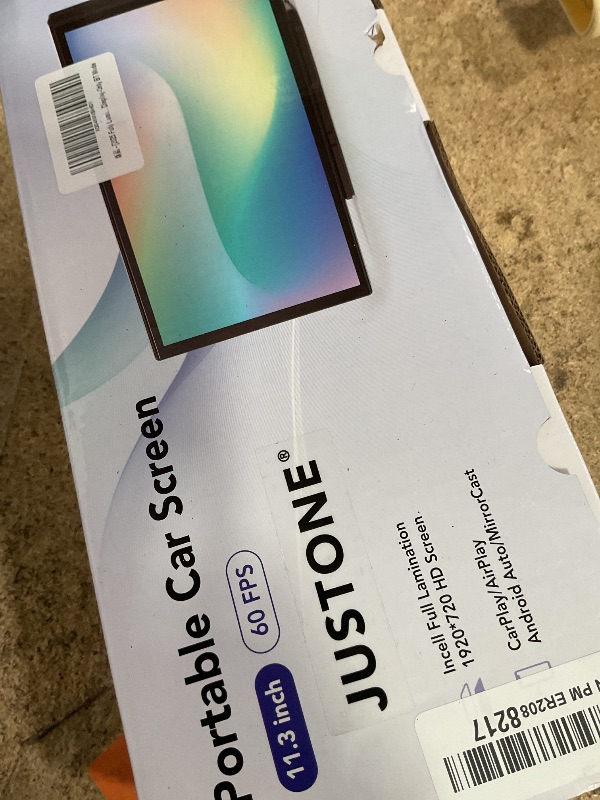 Photo 1 of [2025 Fully Laminated Screen] 11.3" Wireless CarPlay & Android Auto Portable Touch Screen - in-Cell Display, 1920x720, 60fps, Knob Controls, BT Mode for Cars, SUVs