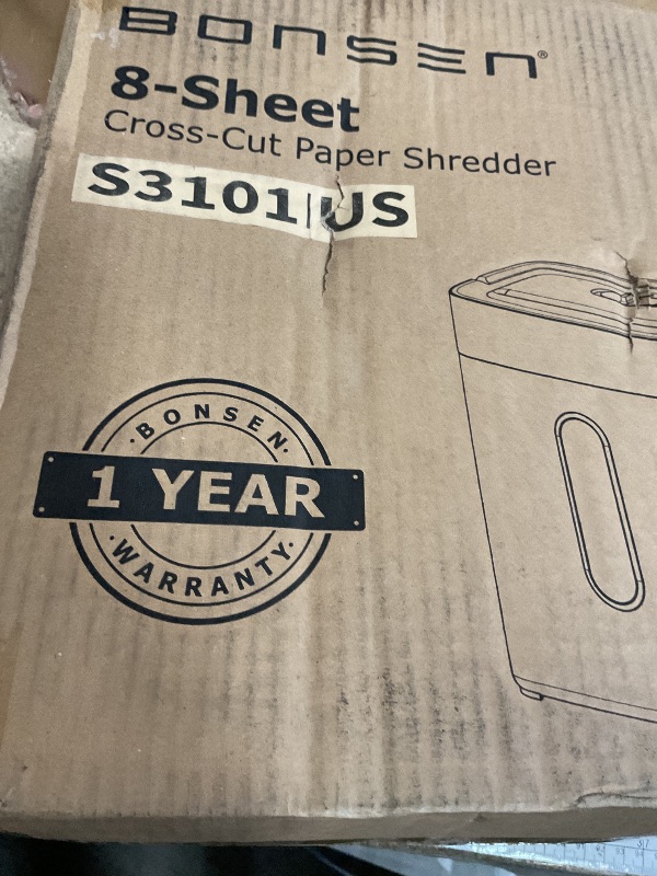 Photo 1 of (see all images) BONSEN Shredder for Home Office, 4 Gallons 8-Sheet Cross Cut Credit Card Shredder