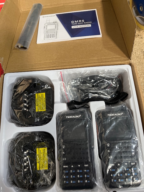 Photo 1 of (2nd Gen) TIDRADIO TD-H8 GMRS Radio,Wireless Programming,5 Watts Long Range Portable Two Way Radio,Rechargerable Walkie Talkies with Earpiece & 2500mAh USB-C Battery,NOAA Weather Receiver (2Pack)