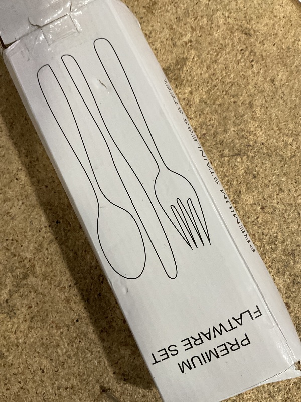 Photo 1 of 24 Pcs Black Silverware Set with Steak Knives, Food-Grade Stainless Steel Flatware Cutlery Set for 4, Mirror Polished Tableware Eating Utensils Set for Kitchen, Knife Fork Spoon Set, Dishwasher Safe