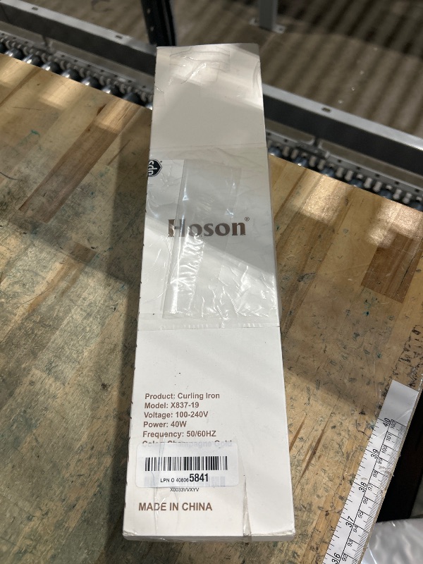 Photo 1 of 3/4 Inch Curling Iron for Short Hair, Dual Voltage Hair Curling Iron Ceramic, Professiona Curling Wand Tourmaline(Champagne Gold)